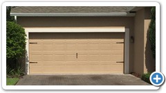 2-car garage door with colonial accents