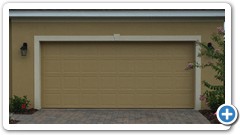 Standard garage door with raised panels - 16 feet by 7 feet